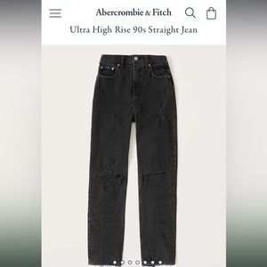 Abercrombie Ultra High Rise 90s Straight Jean size 25